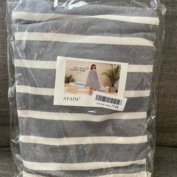 Striped Turkish Beach Towel - Picture 2 of 4